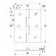 GALVANIZED FLAT STEEL HINGE 70x55 ITALY